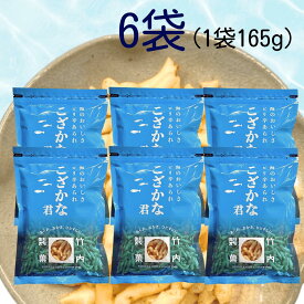 竹内製菓 米菓 こざかな君 165g 6袋セット あられ おかき せんべい まとめ買い 業務用 チャック 6個 魚 かたち かわいい おせんべい お土産 おいしい 一口 サイズ 保存 保管 便利 チャック お得 つまみ おつまみ 小魚 最安 安い 人気 ピリ辛 竹内 こざかなくん こさかな