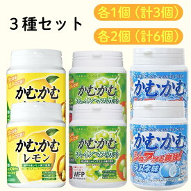 かむかむレモン マスカット ラムネ ボトル 3種 アソート セット 【最短賞味期限2026.6】 カムカムレモン まとめ買い 三菱食品 チューイングキャンディ ビタミン カムカム 大量 業務用 シャインマスカット アウトレット 訳アリ 人気 お菓子 キャンディ