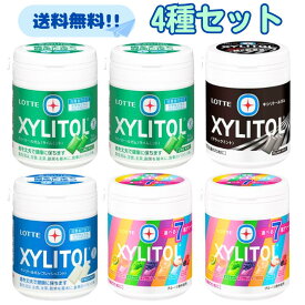 ロッテ キシリトールガム 4種セット ライムミント 2個 フレッシュミント 1個 ブラックミント 1個 7種アソート 2個 計6個セット ボトル ファミリーボトル セット まとめ買い アソート 詰め合わせ 業務用 歯科 歯 おすすめ 虫歯 ガム キャンディ 眠気 すっきり キシリトール
