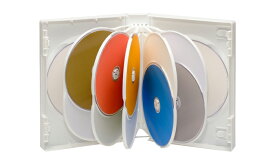 DVDケース 12枚用（14ミリ）（10枚セット）【全3色】