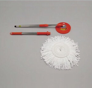 アイリスオーヤマ 回転モップ専用モップ KMO-22 オレンジ 【返品・キャンセル不可】 536549