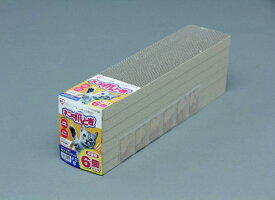 アイリスオーヤマ　ネコの爪とぎ　6個パック【適合商品：CTS?540】　P-NTN-6P　1セット(10点)　【返品・キャンセル不可】　515368　ペット用品　ペット消耗品　猫　ネコ　つめとぎ　爪とぎ　またたびパウダー付き　研ぎやすい　6個パック　経済的