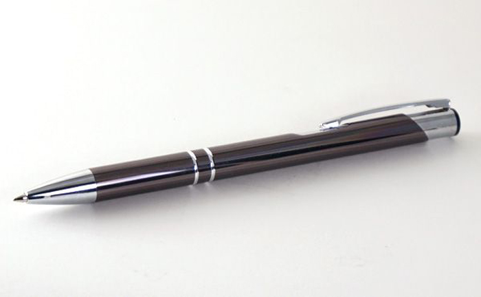 カームメタル ボールペン 100本入り 0.7mm 業務用 ビジネス オフィス用品 備品 黒インク なめらかインクボールペン ノック式 ノベルティ