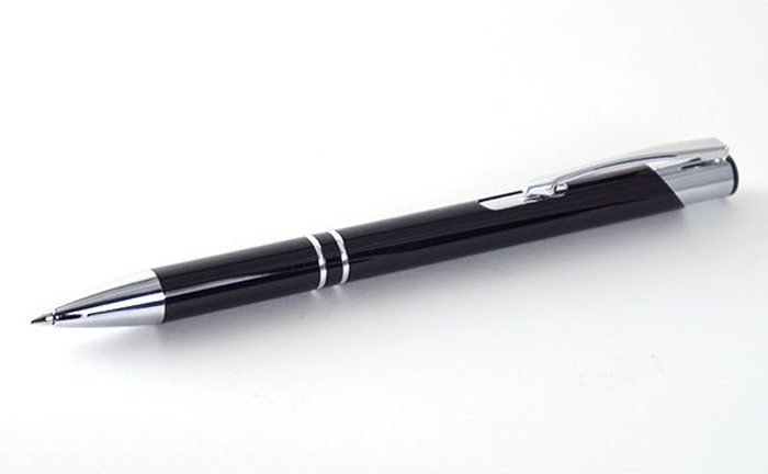 カームメタル ボールペン 100本入り 0.7mm 業務用 ビジネス オフィス用品 備品 黒インク なめらかインクボールペン ノック式 ノベルティ