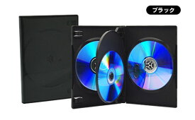DVDパッケージケース 4枚用(14ミリ)黒(DD-6333)　100枚入り
