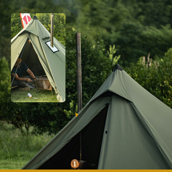 楽天市場】送料無料 OneTigris 煙突テント専用ガード 軽量テント 2人用 簡単設営 防水 キャンプ用 煙突穴にガード : OneTigris  Camping Dazzix釣り用テント 煙突開口部付き 暖かくしてください 冬キャンプアップグレード用 3-4人用屋外シェルター ポータブルで軽量