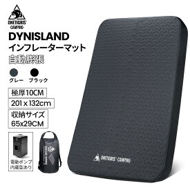 ★20％オフクーポンあり→19,272円★楽天1位★送料無料 OneTigris DYNISLAND 極厚10CM 自動膨張 インフレータブルマット 高反発 ウレタン 2人用 コンパクト マットレス インフレーターマット キャンプマット ダブル 撥水加工 車中泊マット エアマット 寝具 キャンプ