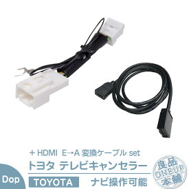 トヨタ ダイハツ HDMI Eタイプ →Aタイプ 変換 純正カーナビ対応 走行中 テレビ DVD 視聴キット 純正ナビ 操作解除 TOYOTA DAIHATSUパーキング解除 トヨタ純正ナビ TVキット ダイハツ純正ナビ TVキット 走行中テレビが見れる キャンセラー