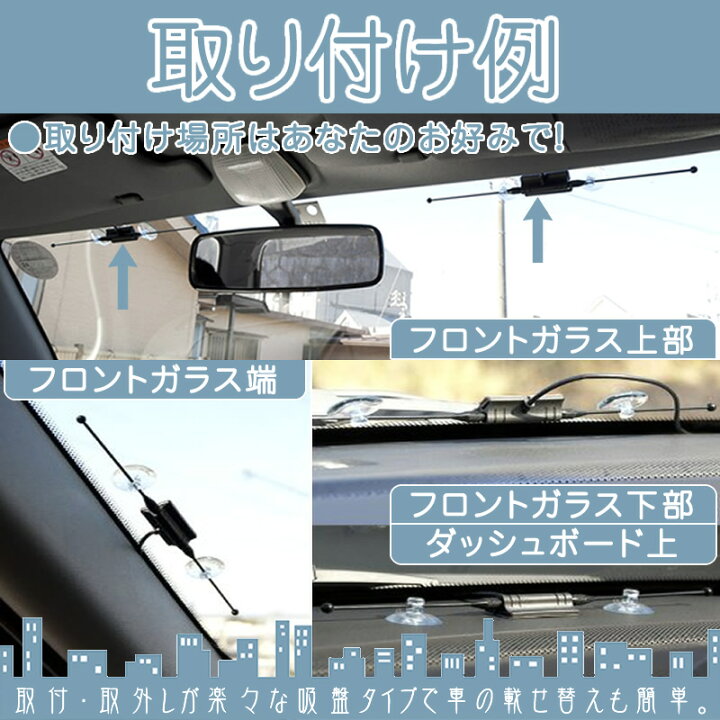 楽天市場 フルセグアンテナ 地デジアンテナ 吸盤取付パナソニック Panasonic サンヨー Sanyo車載用 吸盤 ポータブルナビ カーナビca Pdtnf4d Nvp Dtnf4 代用品ブースター内蔵 テレビアンテナ メール便送料無料 良品本舗 Oneup