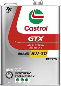 �J�X�g���[�� �G���W���I�C�� GTX ULTRACLEAN 5W-30 API SP 4L Castrol �K�\������ ���������� 4�փK�\�����Ԑ�p GTX�I�C�� 5W30 ��������