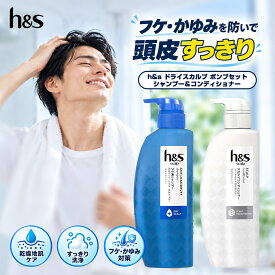 h&s scalp ドライスカルプ 薬用シャンプー 350mL＋薬用コンディショナー 350g ポンプセット 各1個 医薬部外品 エイチアンドエス スカルプ 頭皮ケア フケ かゆみ 乾燥予防