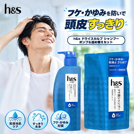 h&s scalp ドライスカルプ 薬用シャンプー ポンプ350mL＋詰替300mL セット 各1個 合計650mL 医薬部外品 エイチアンドエス スカルプ 頭皮ケア フケ かゆみ 乾燥予防