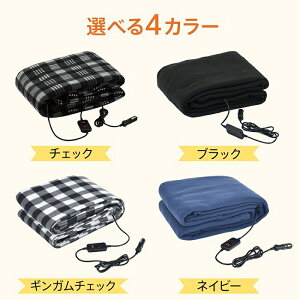 車内用 電気ブランケット 12V 24V 対応 4カラー 車内暖房 電気毛布 両面温暖構造 ひざ掛け 旅行 冬 夜間 寒冷地 北国 トラック 運送業 後部座席 ベンチシート 助手席 運転席 新発売 新商品