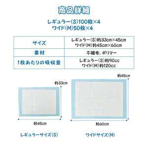 ペットシーツ Mサイズ 200枚 or Sサイズ 400枚 オシッコシート 薄型 犬 シーツ 猫 トイレシート おしっこシート ペットシート 猫 大容量 まとめ買い 業務用 ケース ペット用 犬 トイレシート 超