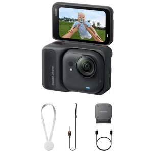 Insta360Insta360 GO Ultra �W���L�b�g�yCINSABEA-GOULTRA02�z�~�b�h�i�C�g�u���b�N�A�N�V�����J����[6977644761045]