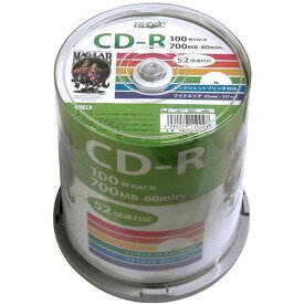 【あす楽関東_対応】HIDISKHDCR80GP100データ用CD-R 52倍速 100枚入[HDCR80GP100]CD-R/RWメディア[4984279110027]