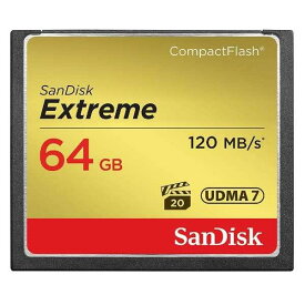 【メール便250円_あす楽対象外】SanDisk（サンディスク）SDCFXSB-064G-G46（海外パッケージ）エクストリーム コンパクトフラッシュ UDMA7対応 64GB [0619659123710]