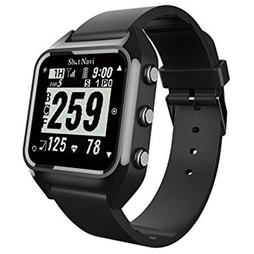 適切な価格 あす楽関東_対応 配送無料 ショットナビ 腕時計型GPSゴルフナビ GPSゴルフウォッチShot ブラック 高級感 Navi 4562201210917 HuG