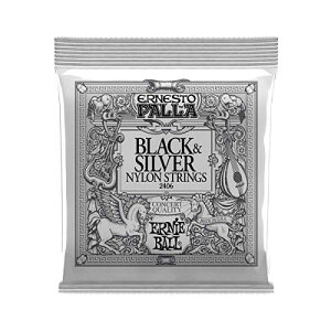 ERNIE BALL 2406 NVbNM^[ (28-42) ERNESTO PALLA BLACK & SILVER NYLON CLASSICAL GUITAR STRINGS