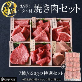 ＼肉の日限定50％OFF／【超肉福袋】豪華7種 焼肉詰め合わせセット【送料無料】繁盛焼肉店 焼肉 計7種！ 牛タン 2種 が入った 食べ比べ 焼き肉セット（3人前）【送料無料】自宅用 肉 牛肉 食べ比べ 霜降り