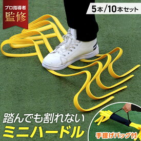【楽天2冠獲得】【プロ指導者監修】 ミニハードル ハードル 練習 トレーニング アジリティトレーニング 小学生 5本セット 10本セット ミニ サッカー フットサル 野球 バスケ フィジカル スピード 陸上 ドッグアジリティ 競技 筋力 柔らかい