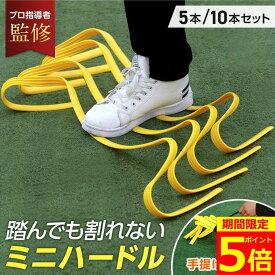 【ポイント5倍！】【楽天2冠獲得】【プロ指導者監修】 ミニハードル ハードル 練習 トレーニング アジリティトレーニング 小学生 5本セット 10本セット ミニ サッカー フットサル 野球 バスケ フィジカル スピード 陸上 ドッグアジリティ 競技 筋力 柔らかい