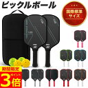 【ポイント3倍！】【楽天6冠獲得】 ピックルボール カーボンファイバー パドル 軽量 上級者 中級者 セット ラケット×…