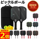 【ポイント2倍！】【楽天6冠獲得】 ピックルボール カーボンファイバー パドル 軽量 上級者 中級者 セット ラケット×…