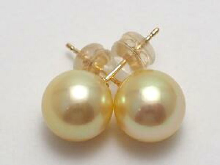 楽天市場】パールピアス 9.0mm K18 あこや(和珠)本真珠 ライト
