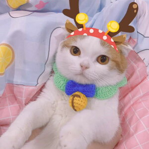 ペットの服 首輪 手作り リボン ベル マフラー 猫 犬 コスチューム 通気性 柔らかい コスプレ衣装 写真撮影 おしゃれ 簡単装着 着せ替え 変身グッズ