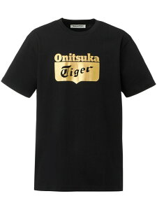 (U)�y�����V���b�v�zLOGO TEE Onitsuka Tiger �I�j�c�J�^�C�K�[ �g�b�v�X �J�b�g�\�[�ET�V���c �u���b�N �z���C�g�y���������z[Rakuten Fashion]