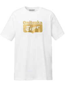 (U)�y�����V���b�v�zLOGO TEE Onitsuka Tiger �I�j�c�J�^�C�K�[ �g�b�v�X �J�b�g�\�[�ET�V���c �u���b�N �z���C�g�y���������z[Rakuten Fashion]