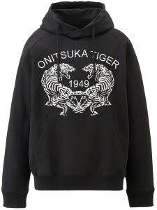 (U)�y�����V���b�v�zSWEAT HOODIE Onitsuka Tiger �I�j�c�J�^�C�K�[ �g�b�v�X �p�[�J�[�E�t�[�f�B�[ �u���b�N �z���C�g�y���������z[Rakuten Fashion]