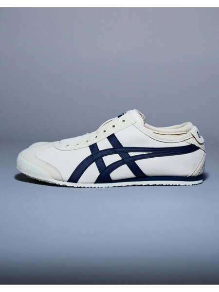 【公式ショップ】MEXICO 66 SLIP-ON Onitsuka Tiger オニツカタイガー シューズ・靴 スニーカー ネイビー ホワイト【送料無料】[Rakuten Fashion]