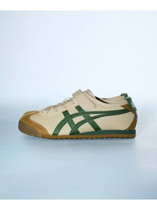 MEXICO 66 KIDS Onitsuka Tiger �I�j�c�J�^�C�K�[ �V���[�Y�E�C �X�j�[�J�[ �C�G���[ �u���b�N �V���o�[ �z���C�g �x�[�W���y���������z[Rakuten Fashion]