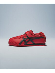 MEXICO 66 KIDS Onitsuka Tiger �I�j�c�J�^�C�K�[ �V���[�Y�E�C �X�j�[�J�[ �C�G���[ �u���b�N �V���o�[ �z���C�g �x�[�W���y���������z[Rakuten Fashion]