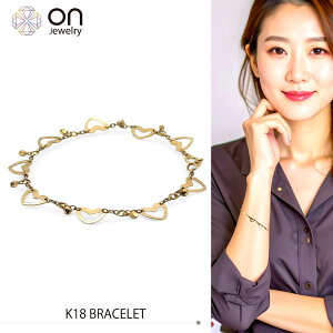 K18 18 n[g 3.0g 17.5cm uXbg bracelet