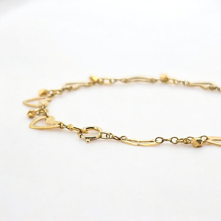 楽天市場】K18 18金 ハート 3.0g 17.5cm ブレスレット bracelet 