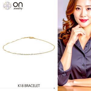 K18 18 XN[ S[h 0.37g uXbg bracelet
