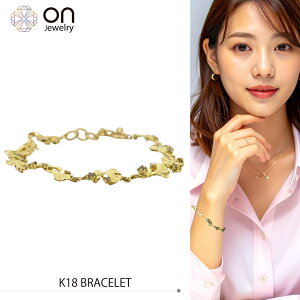 K18 18 S[h  _Ch 0.50ct 7.44g 18cm uXbg bracelet