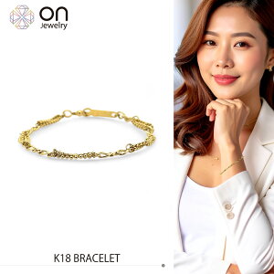 K18 18 fUC S[h 3.9g 17cm uXbg bracelet