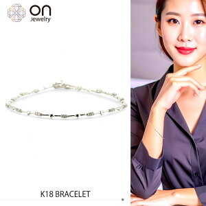 K18WG 18 zCgS[h _Ch DIAMOND 0.3ct 18cm 4.67g braceletuXbg bracelet