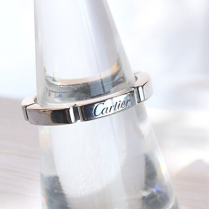 楽天市場】【新品仕上げ】【CARTIER】 K18WG カルティエ マイヨン 