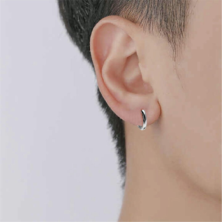 楽天市場】【新品 フープ ピアス】Pt900 プラチナ900 甲丸 2x10mm 