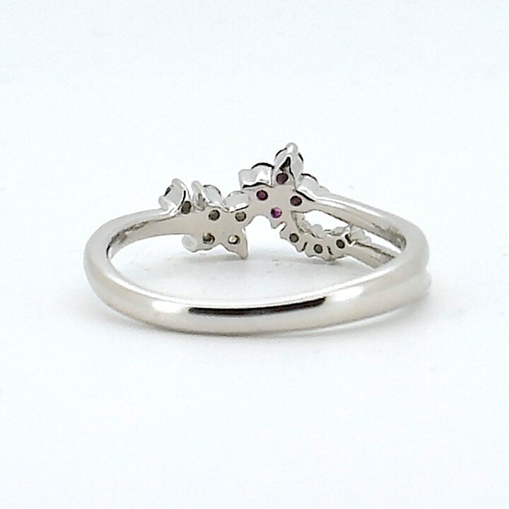 楽天市場】Pt950 プラチナ ルビー 0.11ct ダイヤモンド 0.10ct リング 