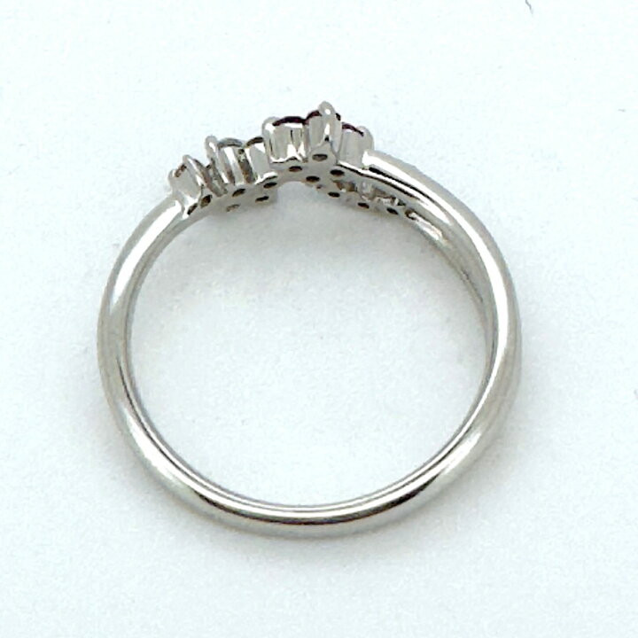 楽天市場】Pt950 プラチナ ルビー 0.11ct ダイヤモンド 0.10ct リング 