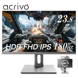 Q[~Oj^[ 23.8C 180Hz/165Hz/144HzΉ@FHD 1080p pcj^[ p\Rj^[ HDR/`g/Cz/Xs[J[ ACRIVO AN{