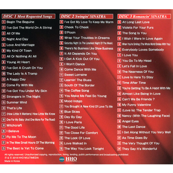 CD フランク・シナトラ スーパーベスト 3枚組 3ULT-105 FRANK SINATRA フランクシナトラ ベストアルバム 洋楽 海外 BGM  ジャズ スイング バラード 歌 音楽 名曲 [メール便] | SmartPlus（スマートプラス）