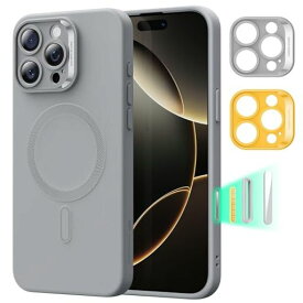 【米軍MIL規格・Magsafe対応】ESR iPhone 16 Pro ケース カメラコントロール シリコン 雲のように柔らかい ワイヤレス充電対応 耐衝撃 いPhone16Pro ケース 軽量 薄型 磁気 スマホケース iPhone16Pro対応