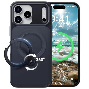 �y2026�ō�����&��_360�x��]�zCASEKOO iPhone 17 Pro �p �P�[�X MagSafe�Ή� �ČRMIL�K�i 360°�S�����ϏՌ��y���c�����E�p�x���R�����z�ő�25W�}���[�d�Ή� �w��h�~/�}�b�g�d�グ/���ϖh�~/������